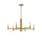 Maxim Lighting Emana 6-Light Chandelier, Natural Aged Brass 21366NAB - alternate 1